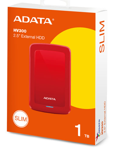 ADATA HV300 external hard drive 1 TB 2.5" 3.2 Gen 1 (3.1 Gen 1) Red