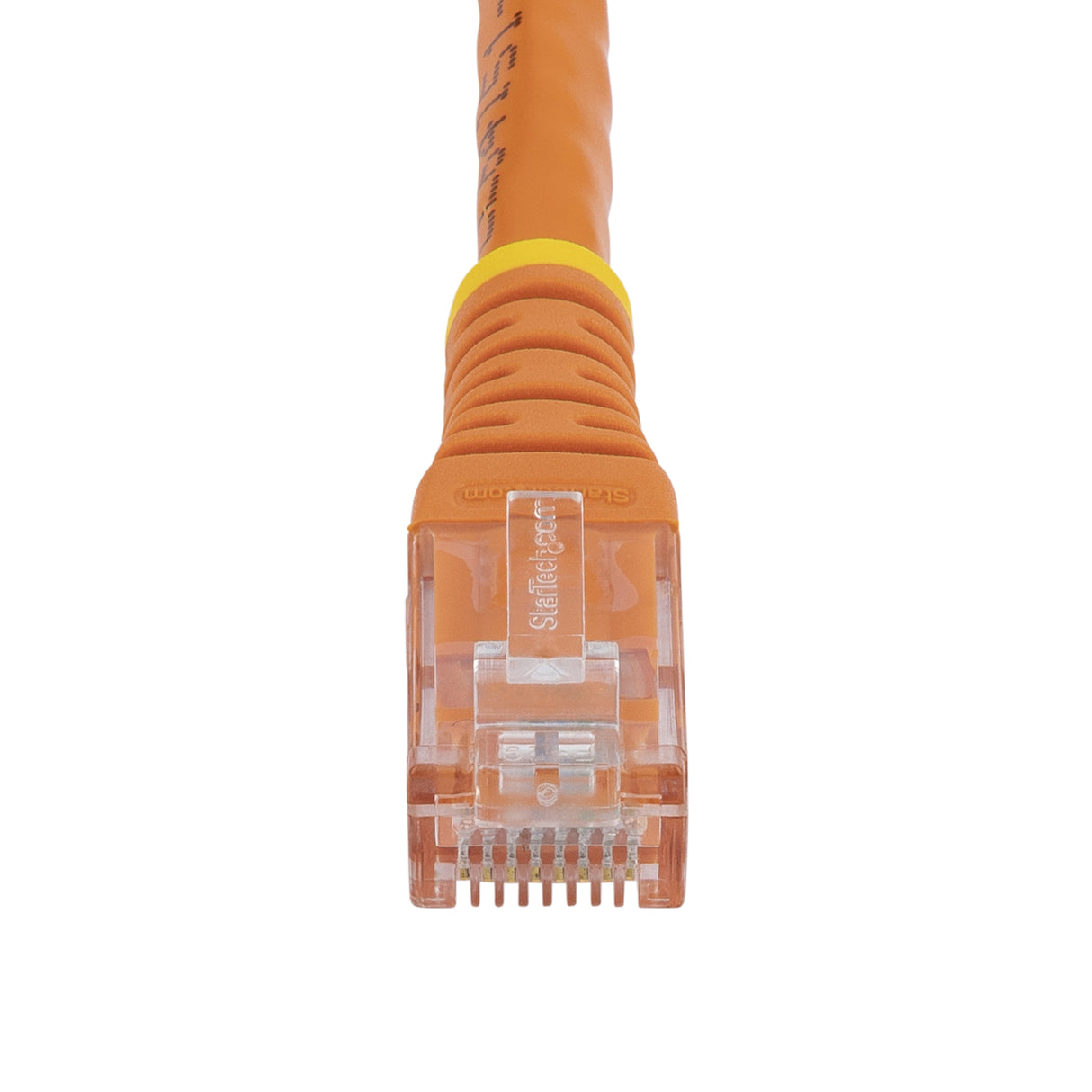 StarTech.com 35ft CAT6 Ethernet Cable - Orange CAT 6 Gigabit Ethernet Wire -250MHz 100W PoE RJ45 UTP Molded Network/Patch Cord w/Strain Relief/ Individually Tested