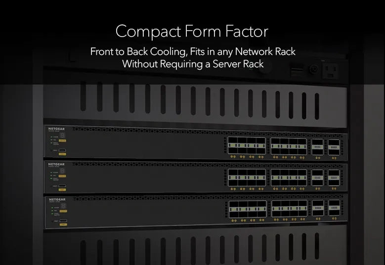 NETGEAR VSM4320C Managed L3 10G Ethernet (100/1000/10000) Power over Ethernet (PoE) 1U Black