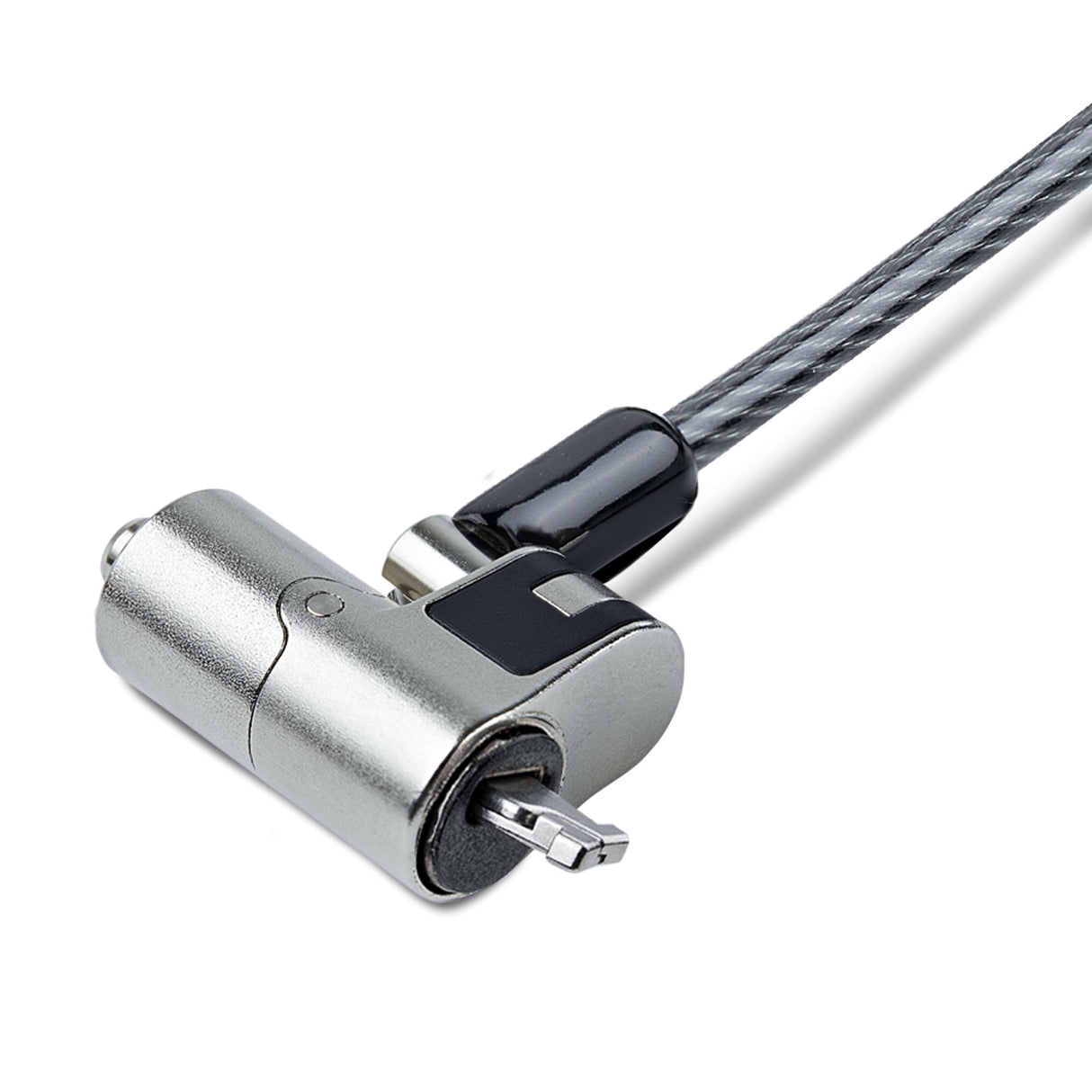 StarTech.com Nano Laptop Cable Lock, 6.6ft (2m), Anti-Theft Keyed Lock, Security Cable Locks Nano Slot Notebooks, For EliteBook/LenovoX1/2-1 Laptops, Cut-Resistant, Steel Cable Lock For Laptop - TAA