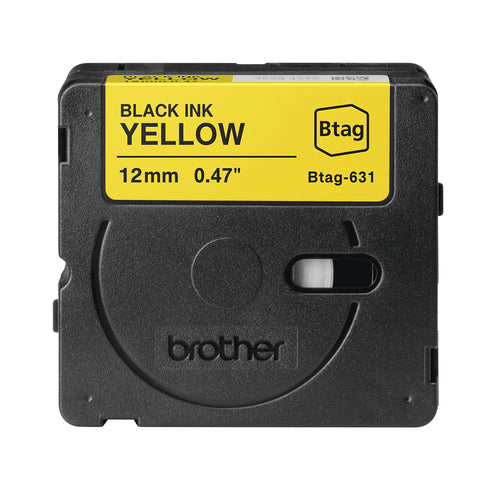 Brother BTAG-631 label-making tape Black on yellow