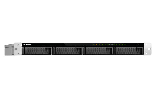 QNAP TS-983XU-RP NAS Rack (1U) Intel® Xeon® E-2124 8 GB DDR4 0 TB QNAP Turbo System Aluminium, Black