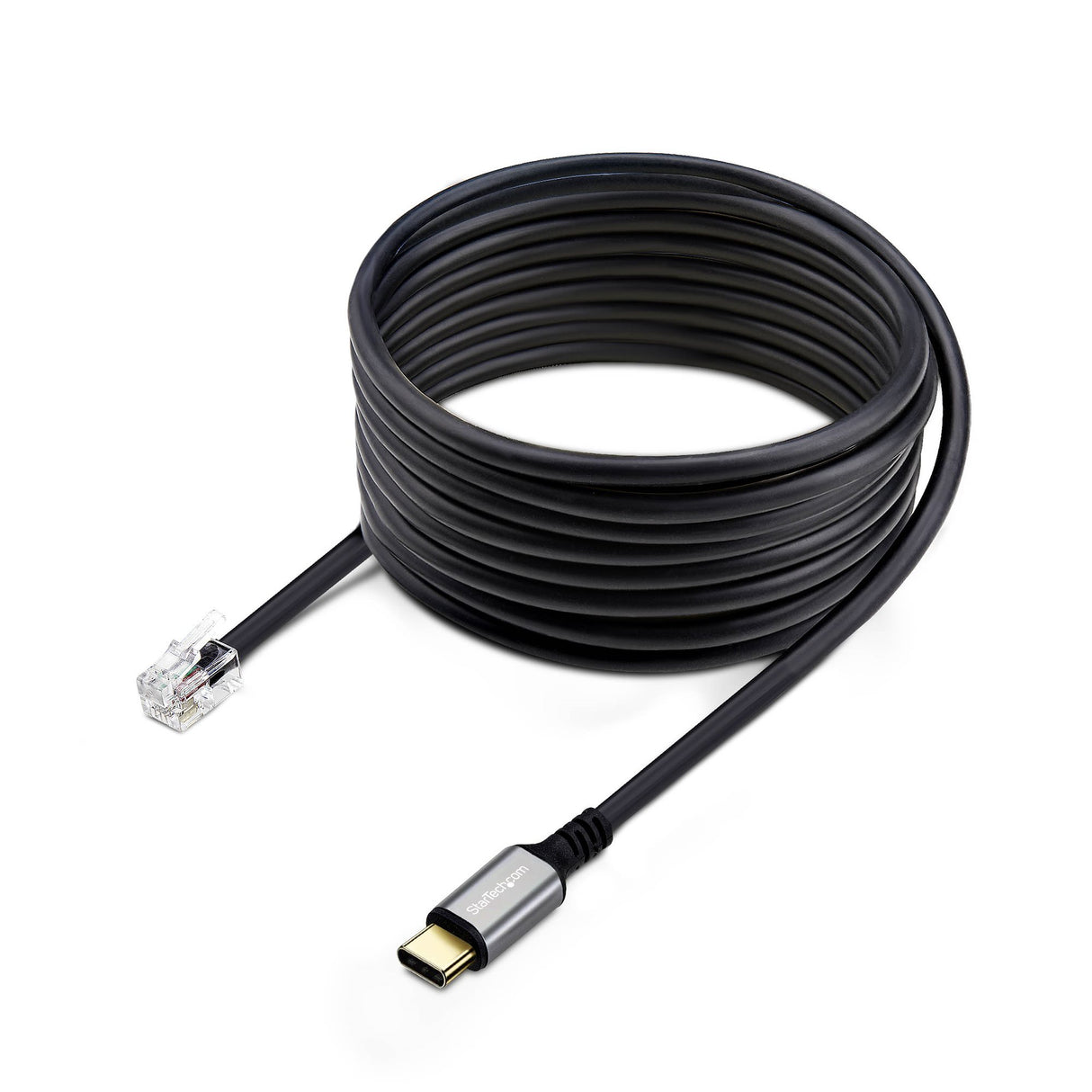 StarTech.com USB-C to RJ9 Adapter for Office Phone Handset or Wired/Wireless Headset, Use Existing Landline Hardware, 6ft/1.8m, For Laptop/Desktop Computer/Mobile