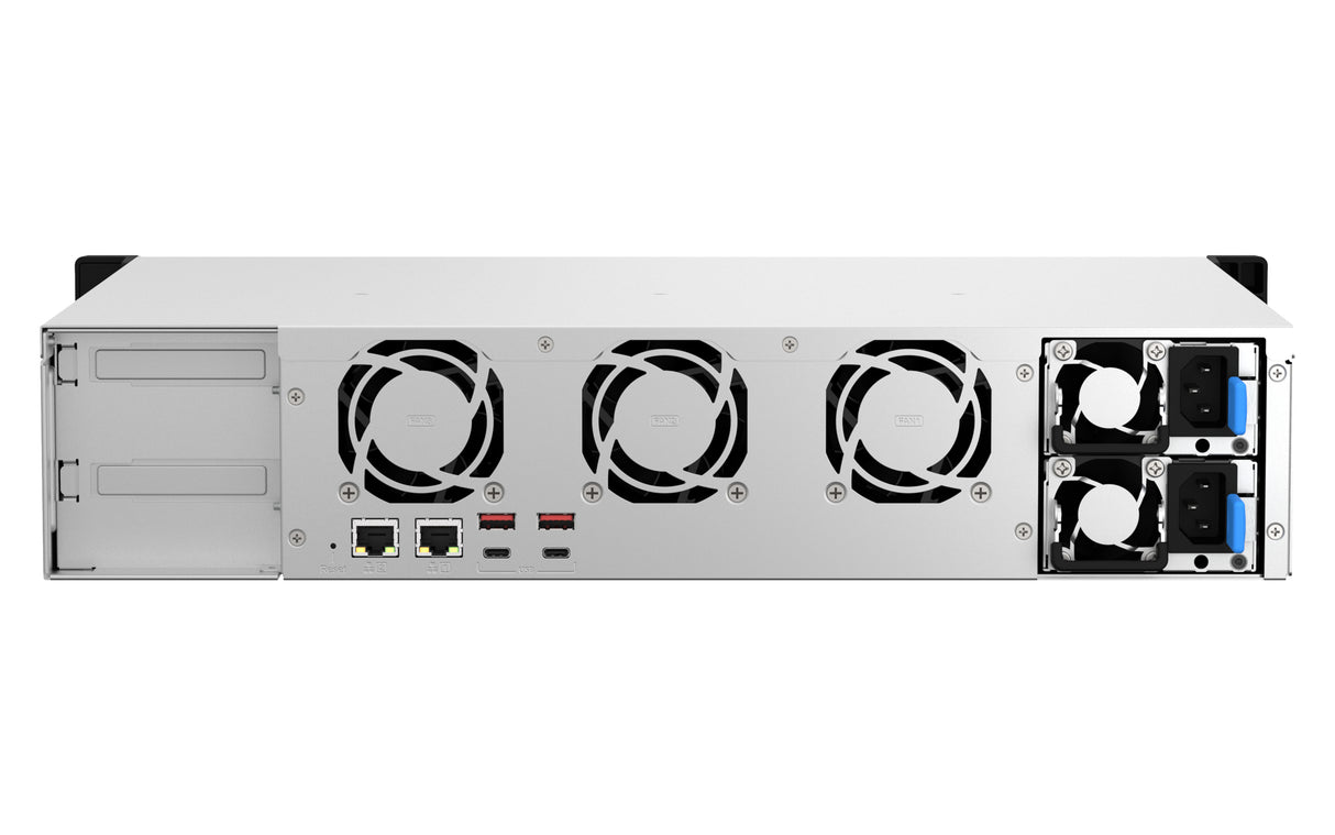 QNAP TS-873AeU-RP NAS Rack (2U) Ryzen Embedded V1500B 4 GB DDR4 0 TB QuTS hero Black