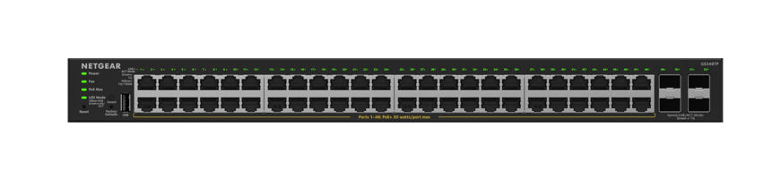 NETGEAR S350v2 Managed L2/L3 Gigabit Ethernet (10/100/1000) Power over Ethernet (PoE) 1U Black