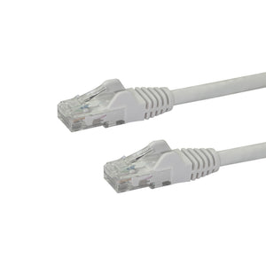 StarTech.com 150ft CAT6 Ethernet Cable - White CAT 6 Gigabit Ethernet Wire -250MHz 100W PoE RJ45 UTP Network/Patch Cord Snagless w/Strain Relief Individually Tested