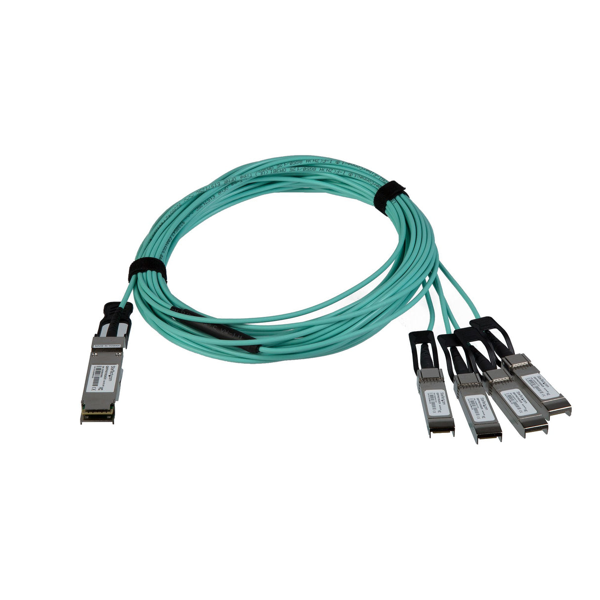 StarTech.com AOC Breakout Cable for Cisco QSFP-4X10G-AOC5M - 5m/16.4ft 40G 1x QSFP+ to 4x SFP+ AOC Cable - 40GbE QSFP+ Active Optical Fiber - 40Gbps QSFP Plus/Transceiver Module Breakout Cable - C9300 C3850 (QSFP4X10GAO5)~AOC Breakout Cable for...