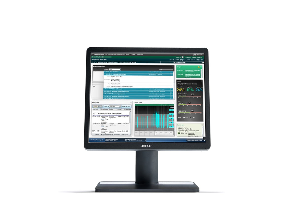 Barco MDRC-1219 computer monitor 48.3 cm (19") 1280 x 1024 pixels SXGA LCD Black