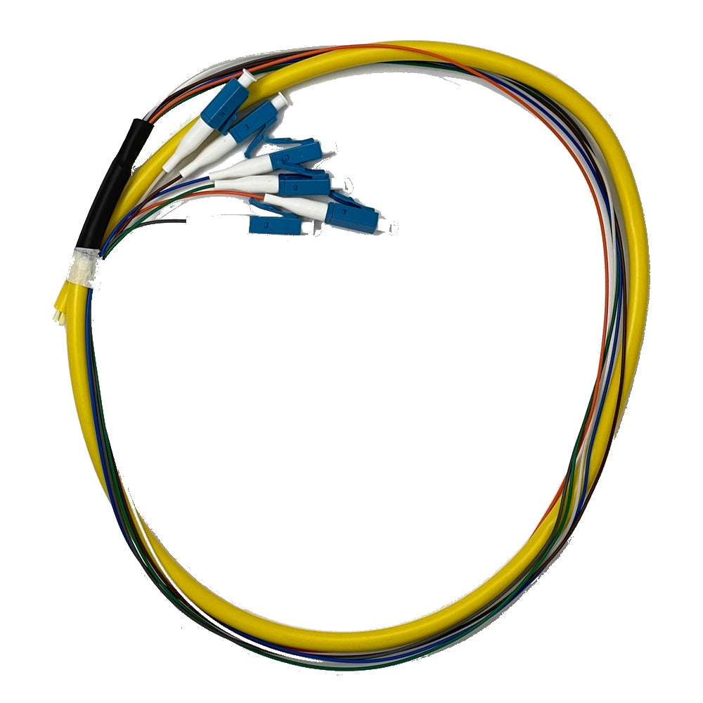Fiber Pigtail Single Mode LC/UPC 6 cores (with outside jacket) 1m