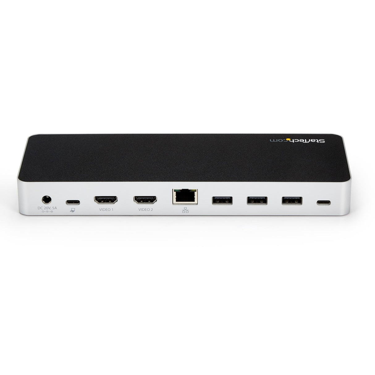 StarTech.com Dual Monitor USB C Docking Station with 60W Power Delivery for Windows Laptops - USB C to HDMI or DVI Dock - USB 3.1 Gen 1 Type C Dock w/ Charging - Thunderbolt 3 Compatible