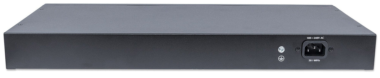 Intellinet 16-Port Gigabit Ethernet PoE+ Web-Managed Switch with 2 SFP Ports, IEEE 802.3at/af Power over Ethernet (PoE+/PoE) Compliant, 374 W, Endspan, 19" Rackmount