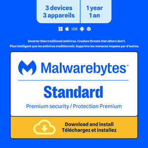 Malwarebytes Premium 3-Device 1-Year PC/MAC/Android/iOS ESD (DOWNLOAD CODE)