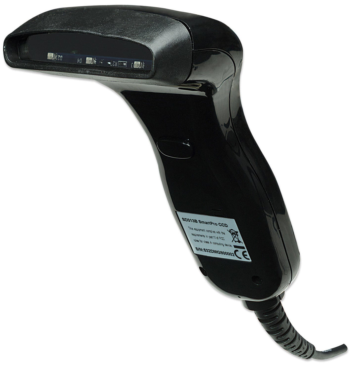 Manhattan Contact CCD Handheld Barcode Scanner, USB, 80mm Scan Width, Cable 152cm, Max Ambient Light: 3,000 lux (sunlight), Black, Three Year Warranty