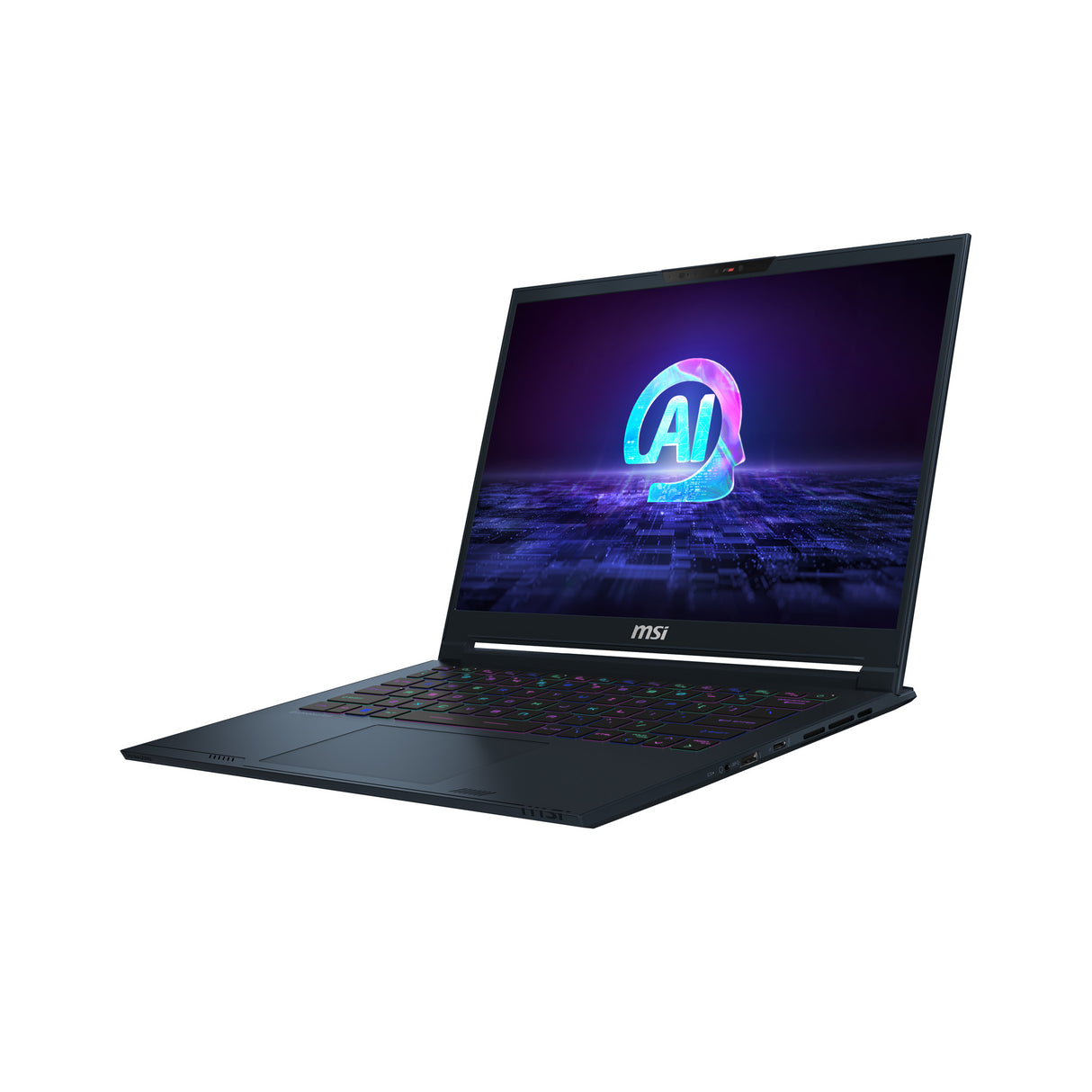 MSI Stealth 14 AI Studio A1VGG-040CA Intel Core Ultra 9 185H Laptop 35.6 cm (14") 2.8K 32 GB DDR5-SDRAM 1 TB SSD NVIDIA GeForce RTX 4070 Wi-Fi 7 (802.11be) Windows 11 Home Blue