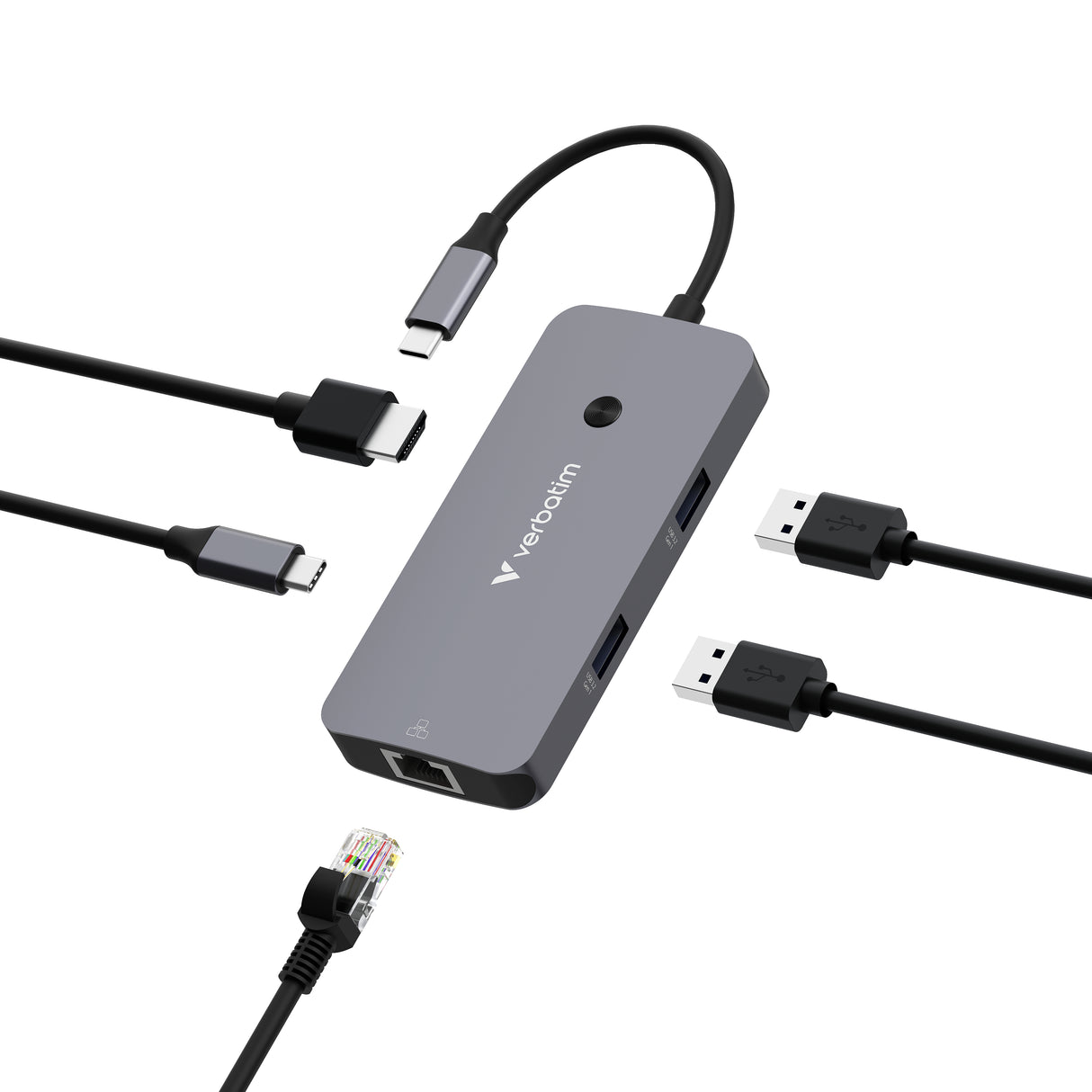 Verbatim CMH-05 USB Type-C 5000 Mbit/s Silver
