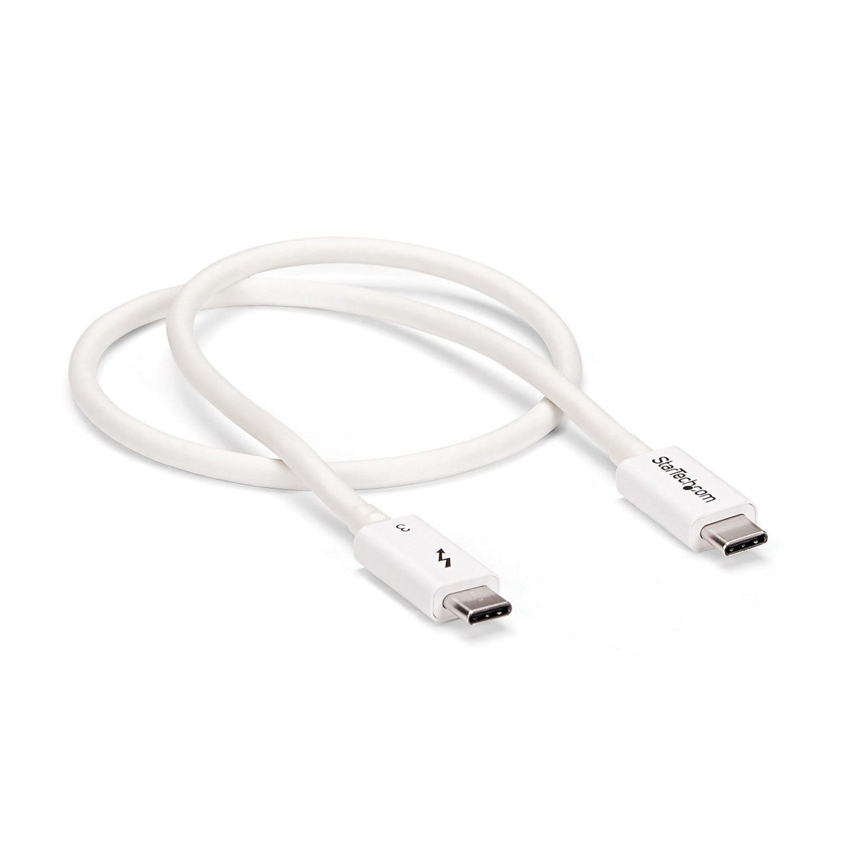 StarTech.com 1.6ft (50cm) Thunderbolt 3 Cable, 40Gbps, 100W PD, 4K/5K, Thunderbolt Certified, Compatible with Thunderbolt 4/USB 3.2/DisplayPort
