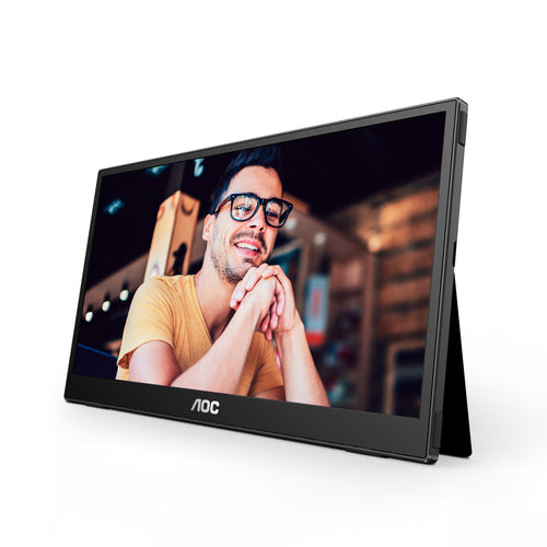 AOC 16T3E portable TV/monitor Portable monitor Black 39.6 cm (15.6") 1920 x 1080 pixels