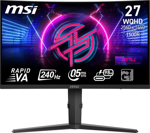 MSI MPG 275CQRXF computer monitor 68.6 cm (27") 2560 x 1440 pixels Wide Quad HD Black