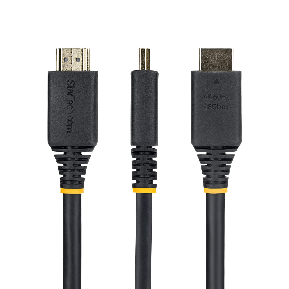 StarTech.com 1m (3ft) Panel Mount HDMI Cable, High Speed HDMI Panel Mount Extension Cable, 4K 60Hz/1440p 144Hz, HDMI Male to Female Panel Mount Adapter Cable