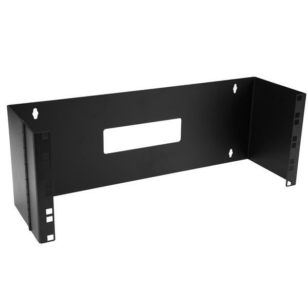 StarTech.com 4U Hinged Wall Mount Patch Panel Bracket - 6 inch Deep - 19" Patch Panel Swing Rack for Shallow Network Equipment- 33lbs