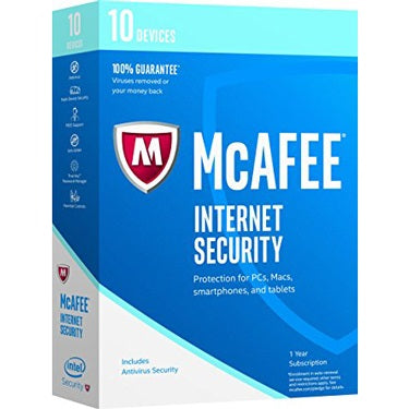McAfee Internet Security 10-Device 1-Year ESD (DOWNLOAD CODE) PC/Mac/Android