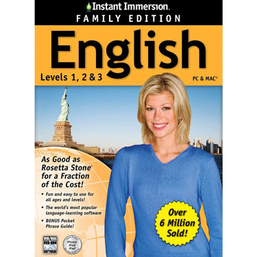 Instant Immersion Family Edition English Level 1-3 BIL PC/Mac