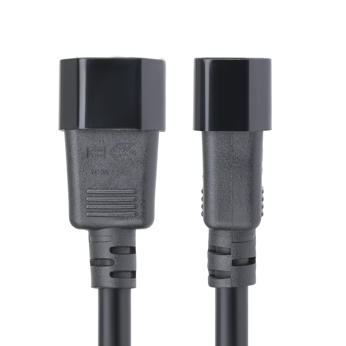StarTech.com 15ft (4.5m) Power Extension Cord, C14 to C13 PDU Power Cord, 15A 250V, 14AWG, AC Power Cable for PDU/Power Supply, UL Listed