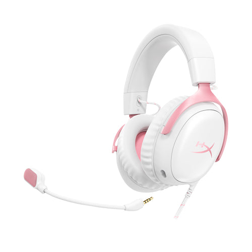 HyperX Cloud III - Gaming Headset (White/Pink)