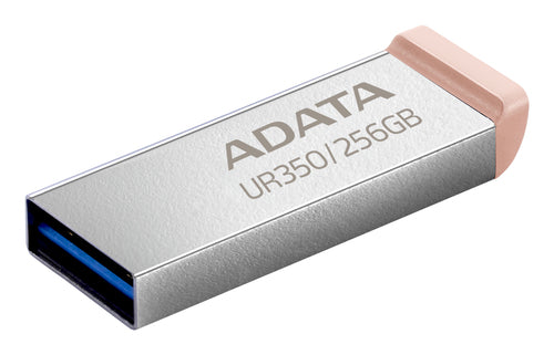 ADATA UR350 USB flash drive 256 GB USB Type-A 3.2 Gen 1 (3.1 Gen 1) Brown, Stainless steel