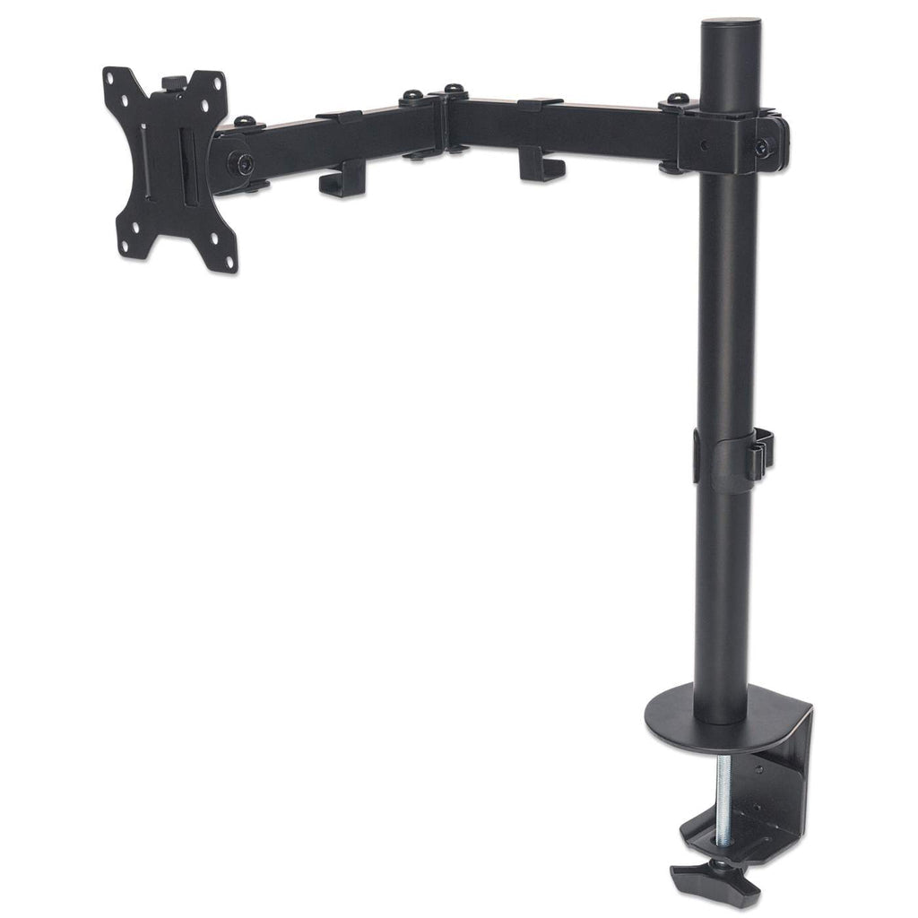 Manhattan Desk Mount for TV & Monitors (Full Motion), For screens 13" to 27", Clamp fitting to desk, VESA compatibility: 75x75mm and 100x100mm - check the dimensions of the four mounting holes on back of screen to ensure it fits, Max 8kg, Bracket...