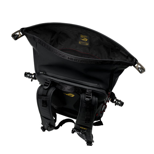 ASUS ROG SLASH Edition 20 backpack Roll top backpack Black Polyester, PU leather