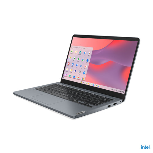 Lenovo 14e Chromebook Gen 3 Intel® N N100 35.6 cm (14") HD 4 GB LPDDR5-SDRAM 32 GB eMMC Wi-Fi 6E (802.11ax) ChromeOS Grey QWERTY US English