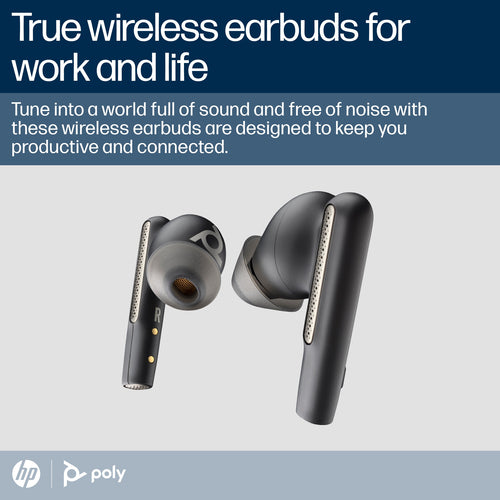 HP Poly Poly Voyager Focus 2 UC Headset +USB-A to USB-C Cable +Charging Stand