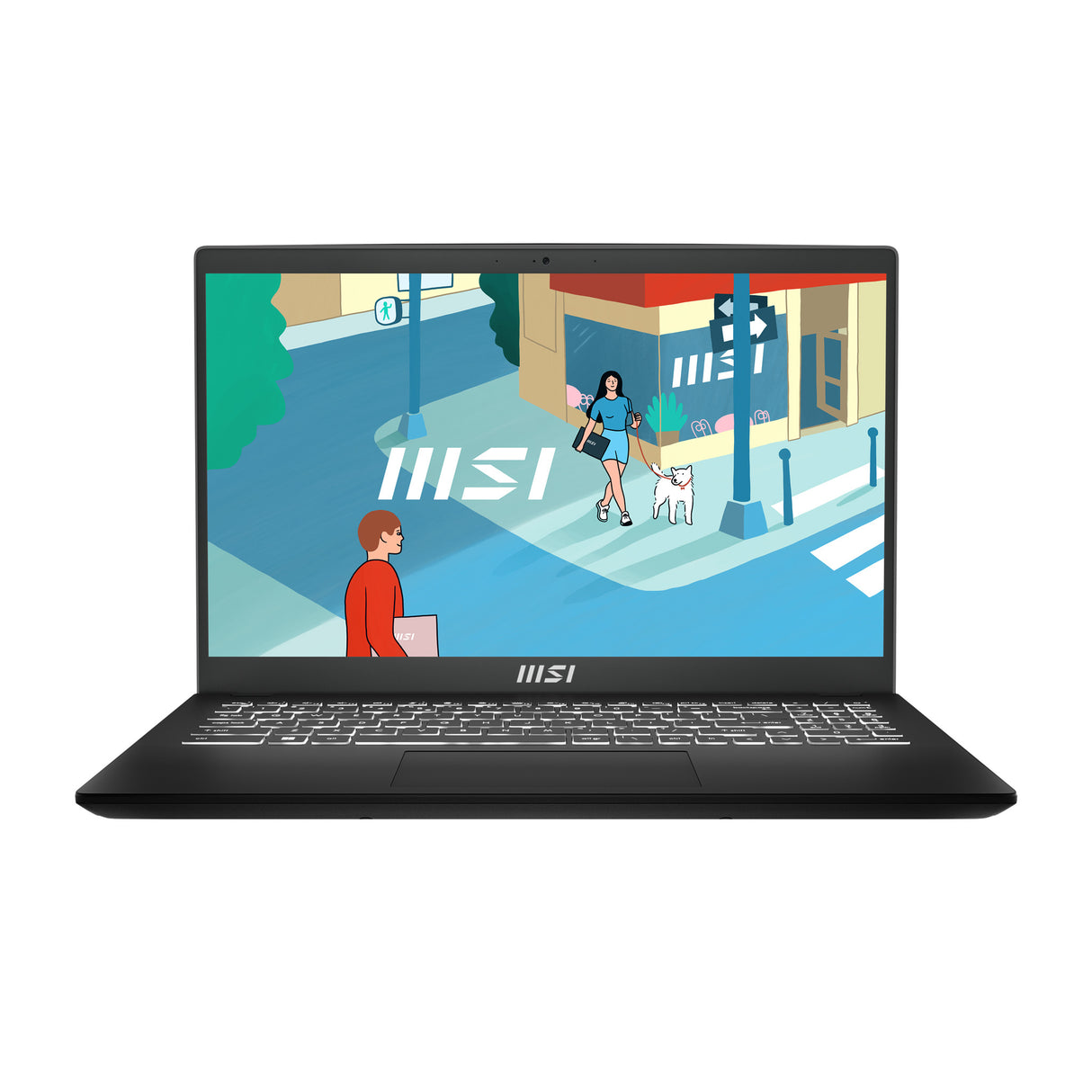 MSI Modern 15 H B13M-213US Intel® Core™ i9 i9-13900H Laptop 39.6 cm (15.6") Full HD 32 GB DDR4-SDRAM 1 TB SSD Wi-Fi 6E (802.11ax) AZERTY Windows 11 Pro Black