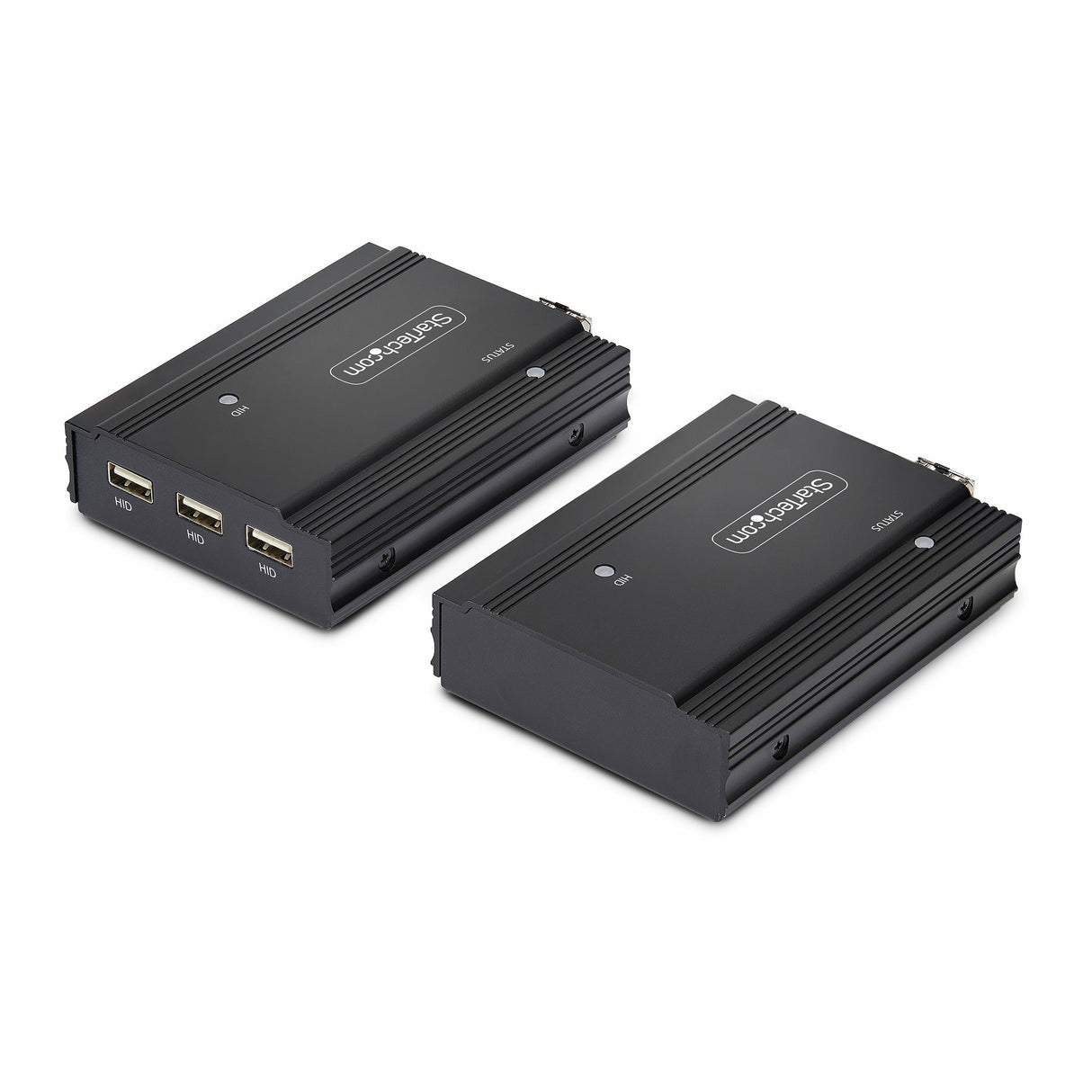 StarTech.com DisplayPort KVM Extender over Fiber Optic, 4K 60Hz, Console Extender Kit, Up to 984ft/300m (Multi-mode) with Pre-installed SFP+ Modules, 3x USB HID - TAA