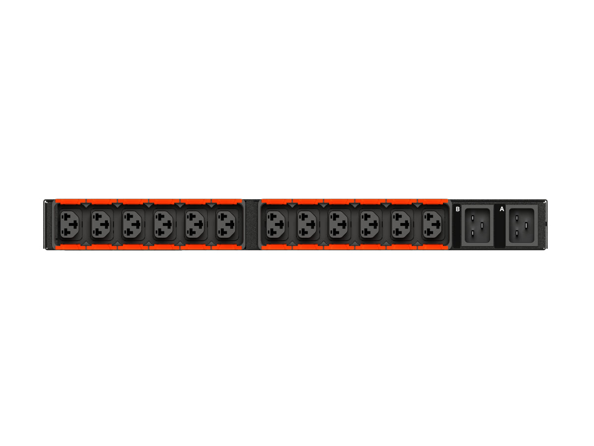 Vertiv Geist AU01X1R0-12CF17-2C20C20A900-D power distribution unit (PDU) 12 AC outlet(s) 0U Black