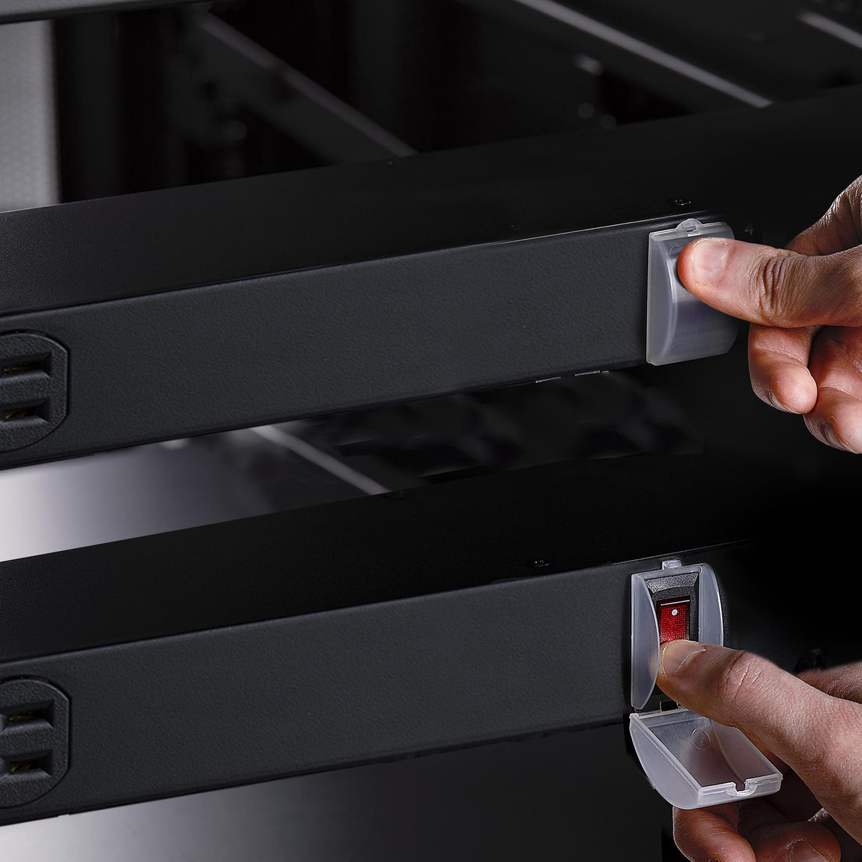 StarTech.com 8-Outlet Horizontal Rack Mount Metered PDU, 1U Server Power Strip w/Surge Protector, 125V/15A, 8ft (2.4m) Power Cable, Power Distribution Unit, TAA