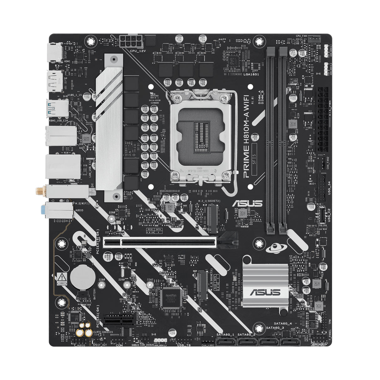 ASUS PRIME H810M-A WIFI-CSM Intel H810 LGA 1851 (Socket V1) micro ATX