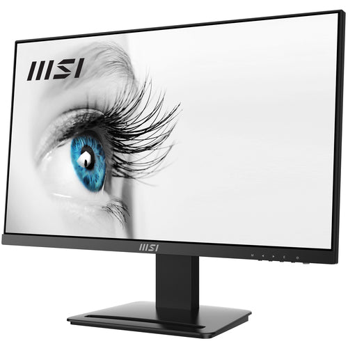 MSI Pro MP243X 23.8 Inch Monitor, Full HD (1920 x 1080), 100Hz, IPS, 4ms, HDMI, DisplayPort, Built-in Speakers, Anti-Glare, Anti-Flicker, Less Blue light, TÜV Certified, VESA, Kensington, Black