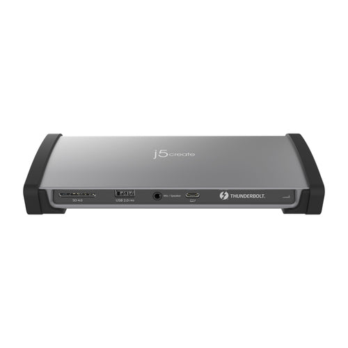 j5create JTD562 8K Thunderbolt 4 Docking Station - Thunderbolt certified, Single 8K/Dual 4K (USB-C to TB4 USB-C x 3, USB-C PD x1, USB-A x3, RJ-45, SD)
