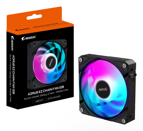 GIGABYTE AORUS EZ CHAIN FAN 120 Motherboard 12 cm Black 1 pc(s)