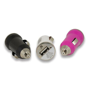 Fuse Car Charger 1 Port 1 Amp (12 Pack Bulk) 6 Black 4 White 2 Pink (Buy qty 2 get 51058 Fishbowl Displyer FREE)