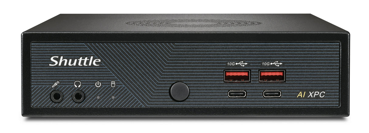 Shuttle Slim AI PC DN11H7 Intel Core Ultra 7 155H, Intel Arc graphics, 2xHDMI, 2x DP, 4x 2.5 Gbit LAN, VESA, 24/7 permanent operation