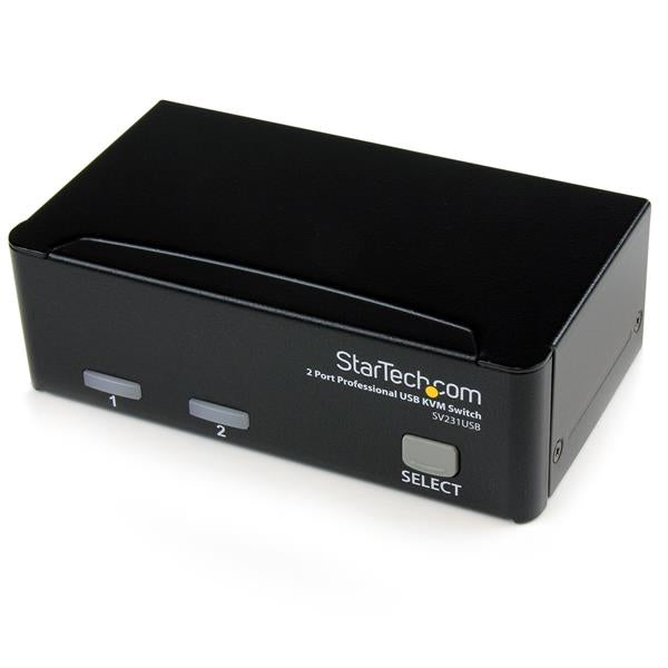 StarTech.com 2 Port Professional USB KVM Switch Kit with Cables - TAA
