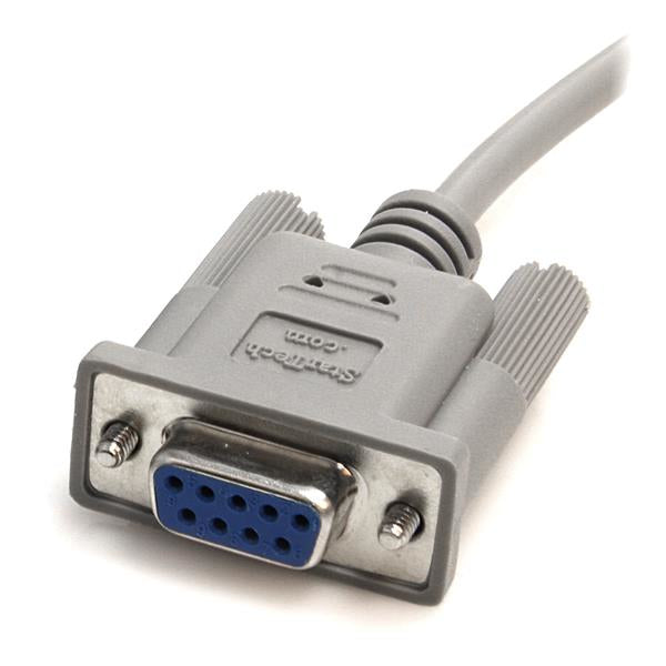 StarTech.com 10 ft DB9 RS232 Serial Null Modem Cable F/F