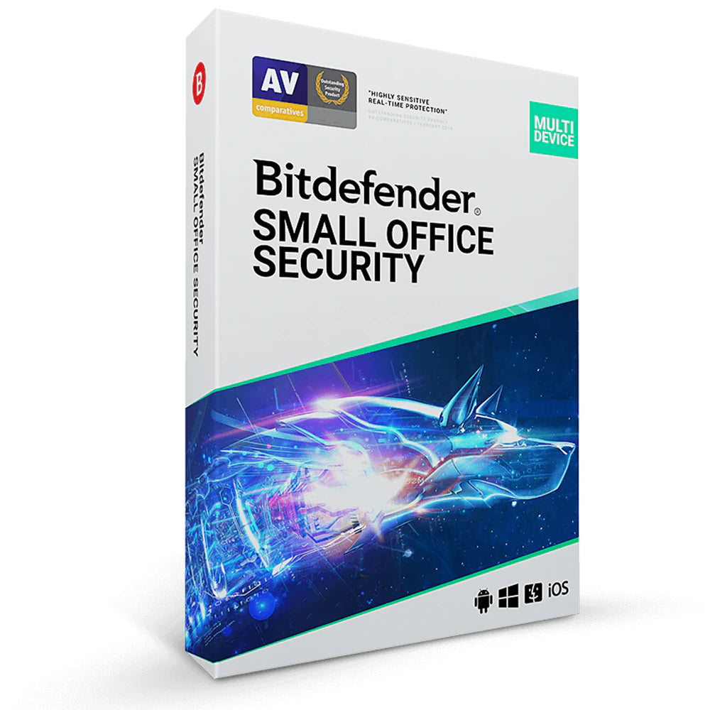 Bitdefender Small Office Security 5-Device 1-Year ESD (DOWNLOAD CODE) with VPN 500MB/Day PC/Mac/Android/iOS