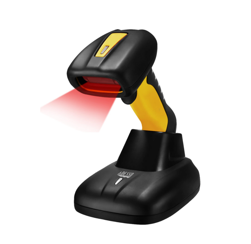Adesso Barcode Scanner Handheld Bluetooth Wireless Connectivity 1D/2D