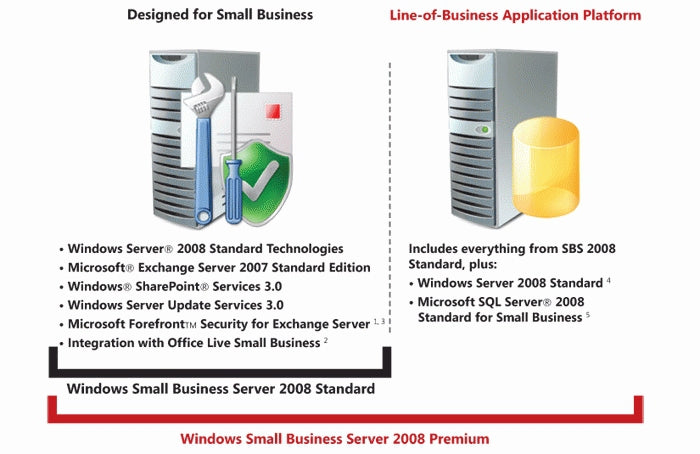 Lenovo Windows Small Business Server 2008 Standard, ROK, FR