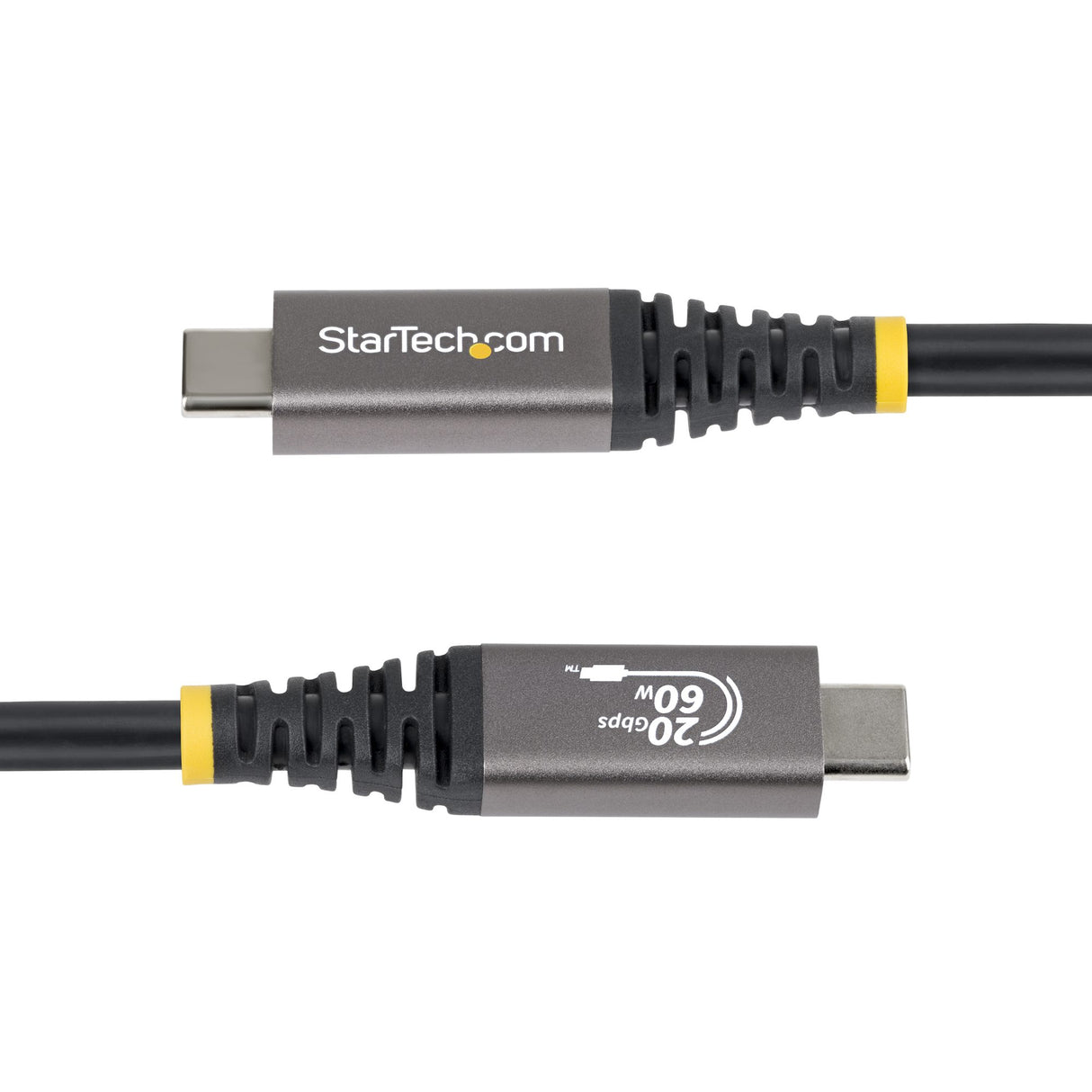 StarTech.com 10ft (3m) USB4 Cable, 20Gbps, USB-IF Certified USB-C Cable, 60W PD, 4K 120Hz DP 2.1, TPE Jacket, Black USB-C Cord