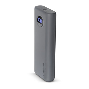 HyperGear Powerbank 20000mAh PowerPack Pro + 2 Port USB-A (22.5W) USB-C (35W) PD Fast Charge Digital Display - Grey